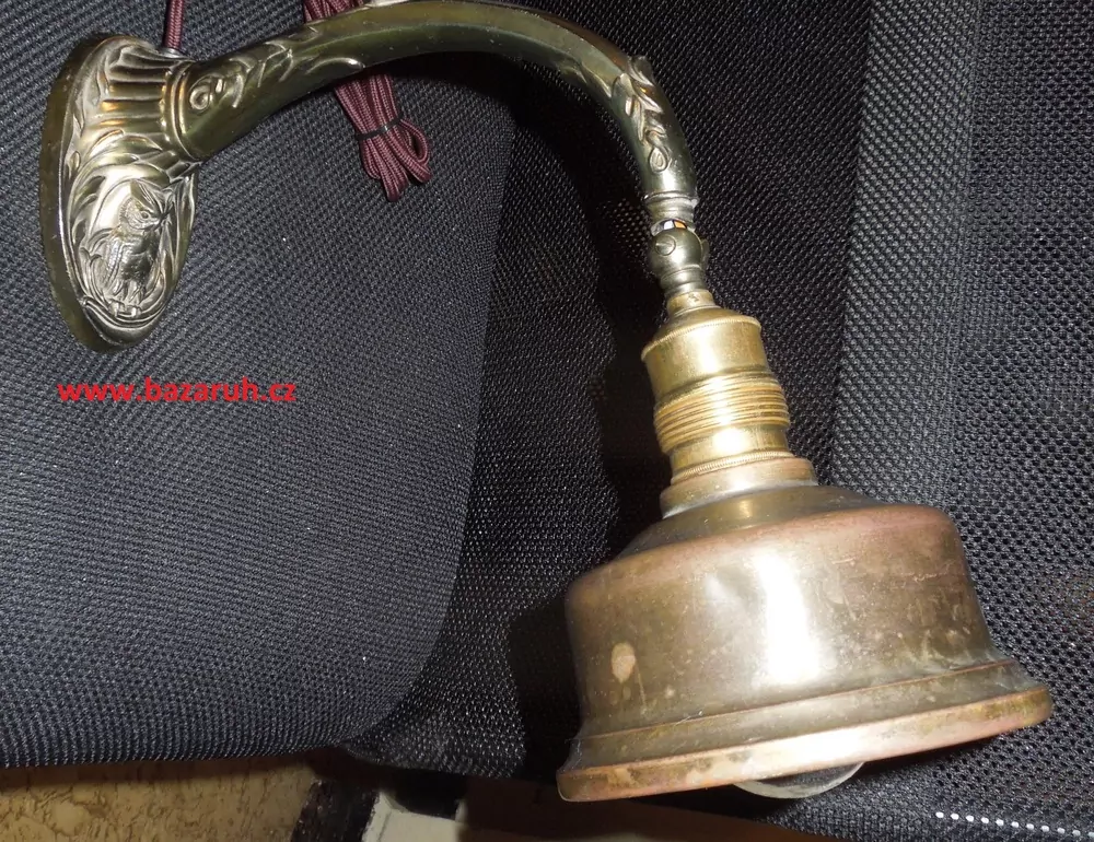 STAROŽITNÁ STOLNÍ NÁSTĚNNÁ LAMPA ELEKTRICKÁ motiv Sova