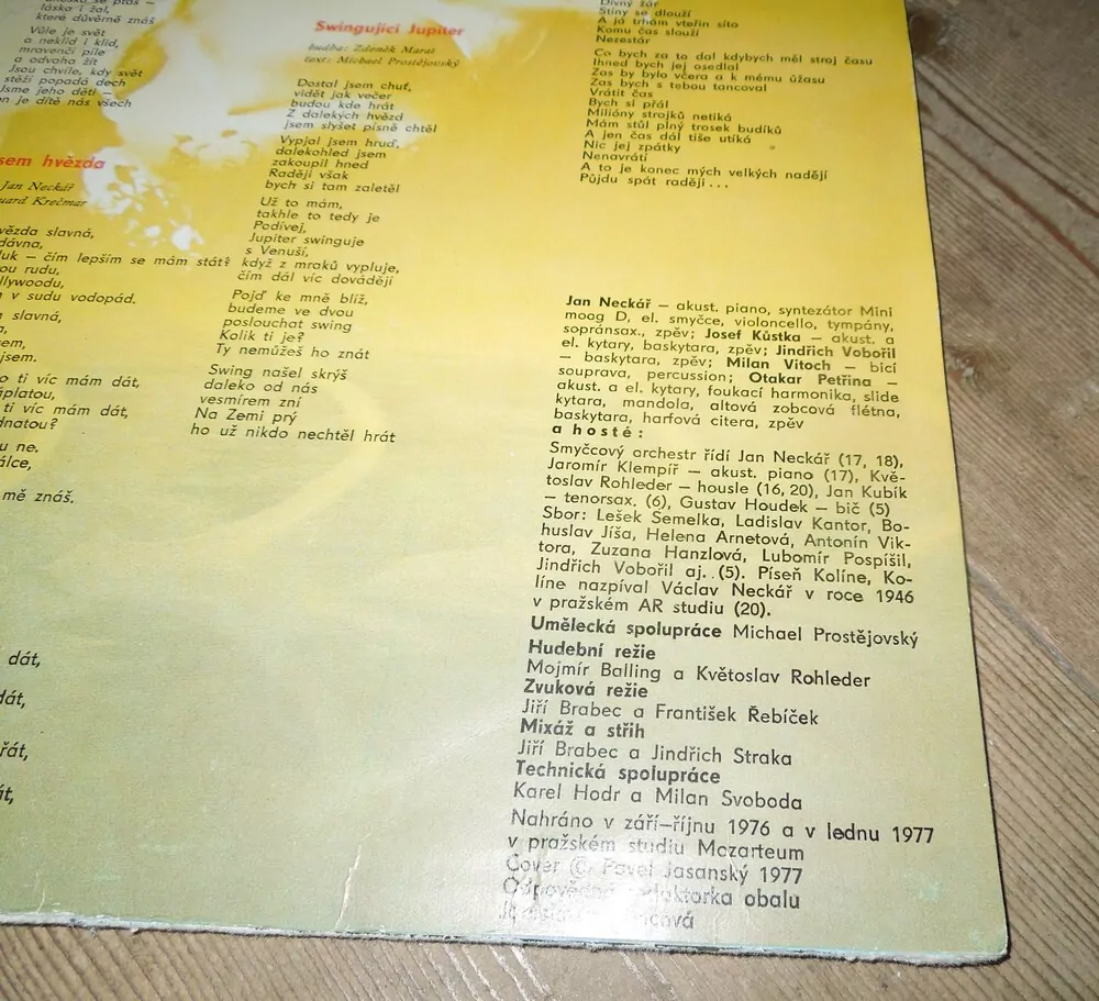 LP VÁCLAV NECKÁŘ - PLANETÁRIUM