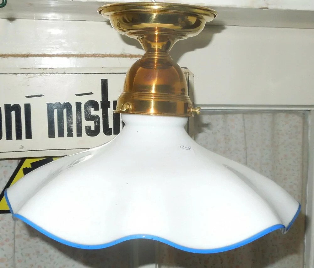 STAROŽITNÝ STROPNICE STARÝ LUSTR 1 KS STÍNÍTKO ŠIRM