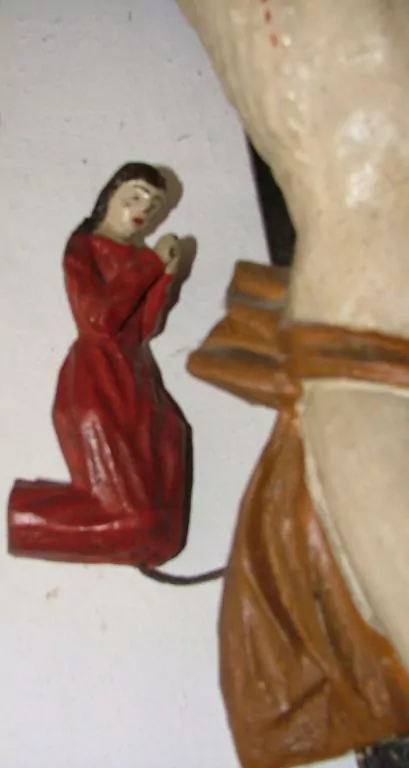 DŘEVOŘEZBA JEŽÍŠ KŘÍŽ LIDOVKA Kristus Marie ?