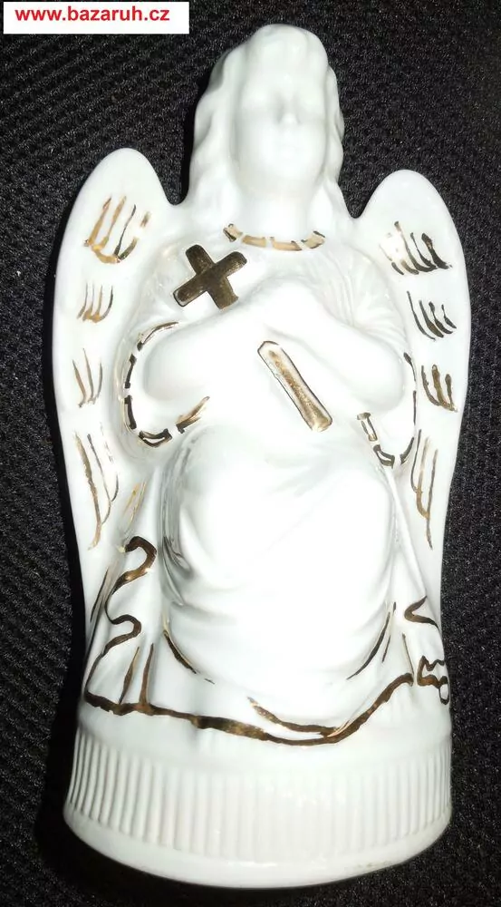SOCHA SVATÁ PORCELÁN ANDĚL 17,5 CM