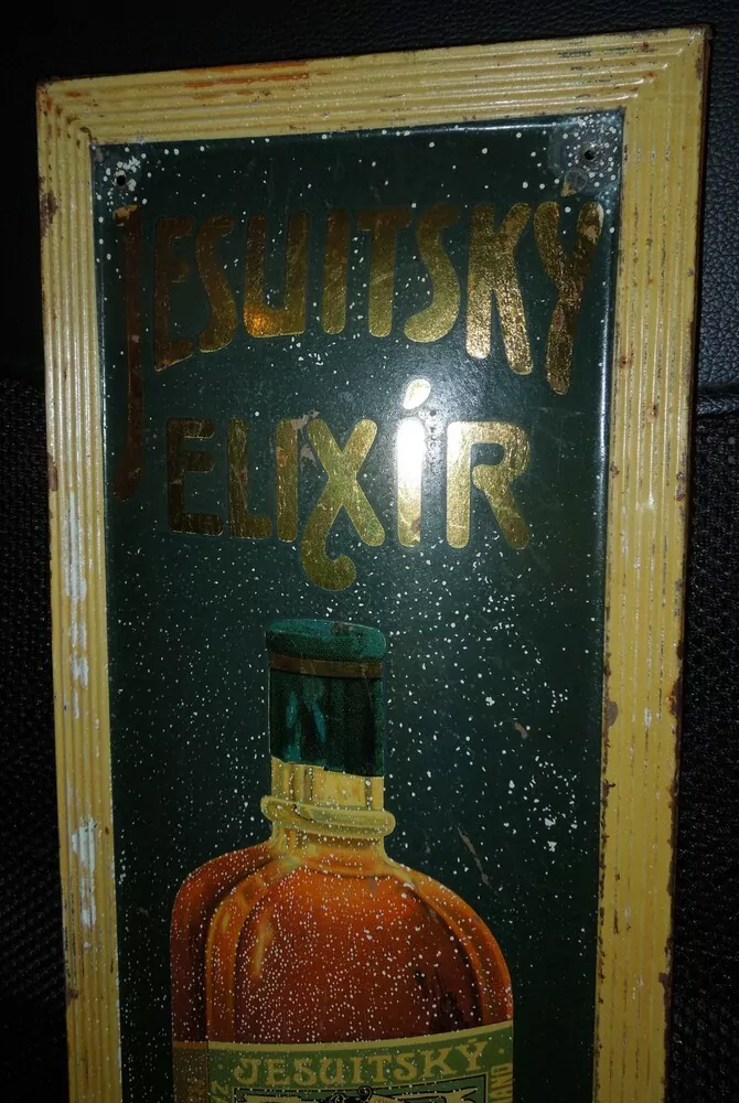 PLECHOVÁ CEDULE JESUITSKÝ ELIXÍR