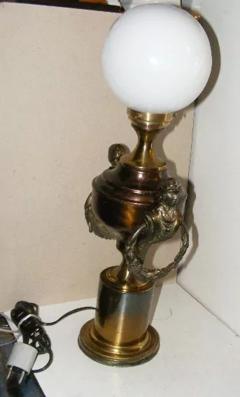 STAROŽITNÁ STOLNÍ LAMPA ELEKTRICKÁ figurální 