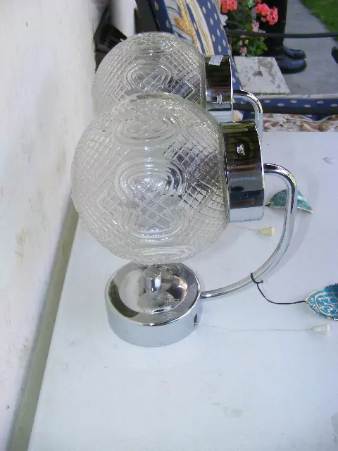 Starožitné Chromované lampičky chrom stolní lampa