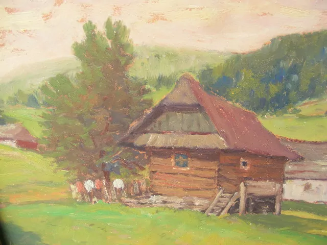 OBRAZ KRAJINA A CHALUPY