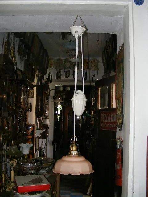 STAHOVACÍ STARÝ LUSTR STÍNÍTKO STAHOVAČKA