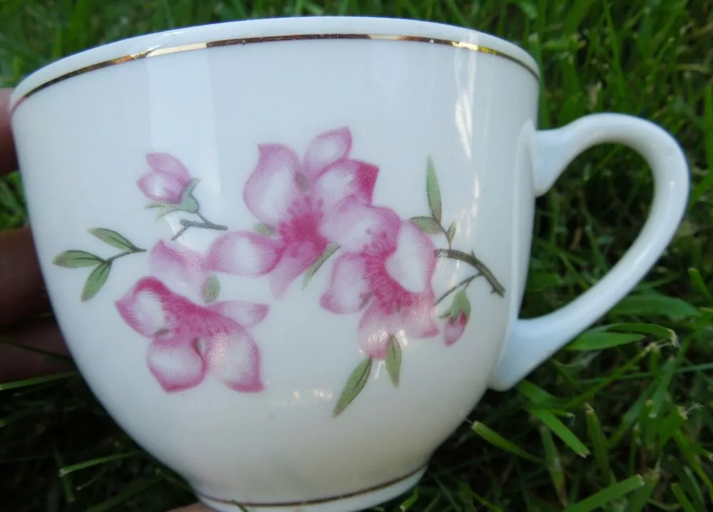 SOUPRAVA PORCELÁNOVÁ S KYTIČKAMI