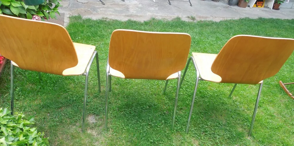RETRO ŽIDLE 3 KUSY