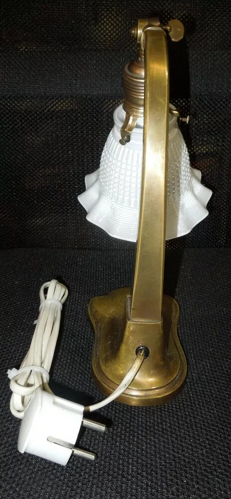 MOSAZNÁ LAMPA STOLNÍ NEBO NÁSTĚNNÁ