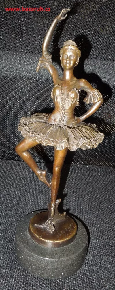 SOCHA BRONZ BALERÍNA 34 CM