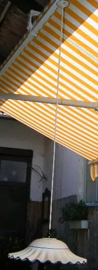 STARÝ LUSTR STÍNÍTKO KERAMICKÉ VELKÉ 37 CM