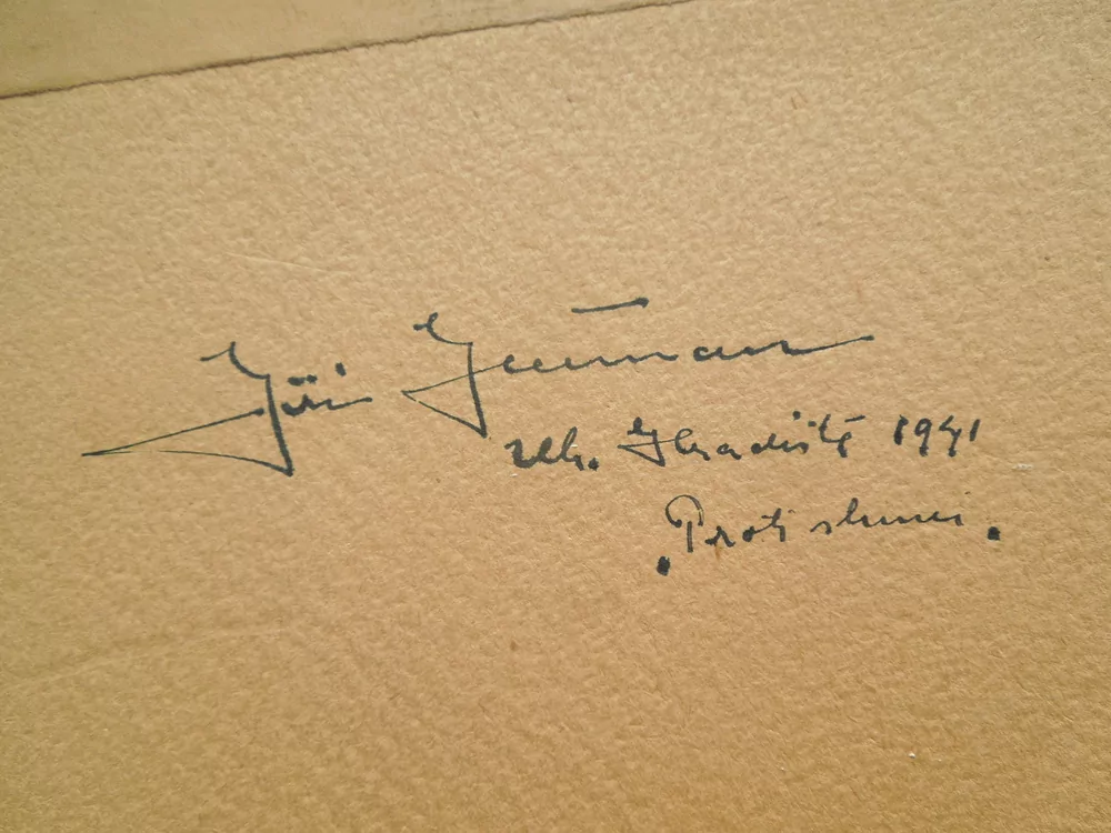 OBRAZ "PROTI SLUNCI", JIŘÍ HEŘMAN, UHERSKÉ HRADIŠTĚ 1941