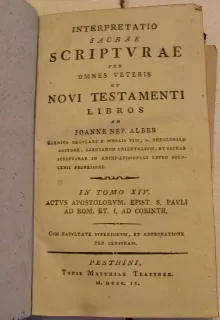  INTERPRETATIO SACRAE SCRIPTVRAE LIB, R.1804