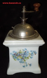 STAROŽITNOST MLÝNEK KÁVOMLÝNEK KAFEMLÝNEK PORCELÁNOVÝ LEINBROCK POMNĚNKY