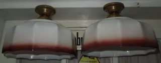 STROPNICE STARÝ LUSTR 2 KS STÍNÍTKO ŠIRM