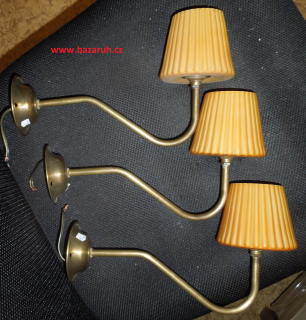 STAROŽITNÁ LAMPIČKA NA STĚNU 3 KS  NÁSTĚNNÁ LAMPA 