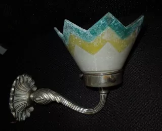 STAROŽITNÁ LAMPIČKA NA STĚNU LAMPA ELEKTRICKÁ 