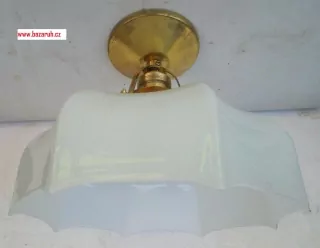STAROŽITNÝ STROPNICE STARÝ LUSTR 1 KS STÍNÍTKO ŠIRM