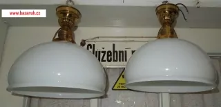 STROPNICE STARÝ LUSTR 2 KS STÍNÍTKO ŠIRM