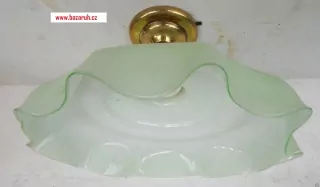 STAROŽITNOST STROPNICE 1 KS LUSTR STÍNÍTKO ŠIRM SVĚTLE ZELENÝ