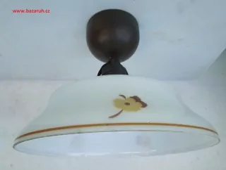 STAROŽITNÝ STROPNICE STARÝ LUSTR 1 KS STÍNÍTKO ŠIRM
