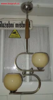 LUSTR STAROŽITNÝ CHROM 2 SVÍTIDLA
